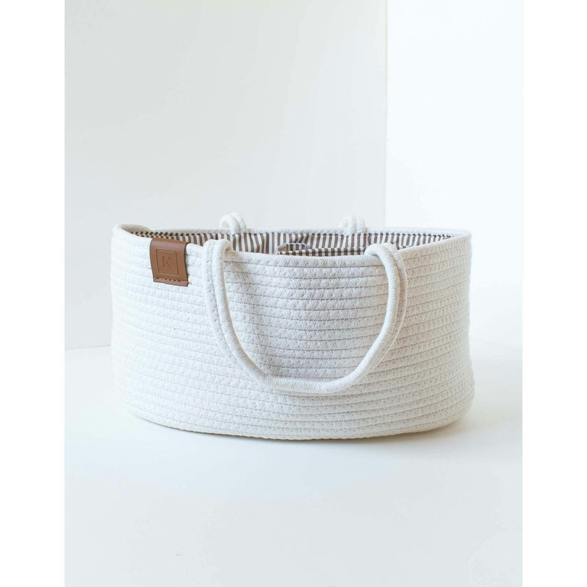 Diaper Caddy Truffle Stripe