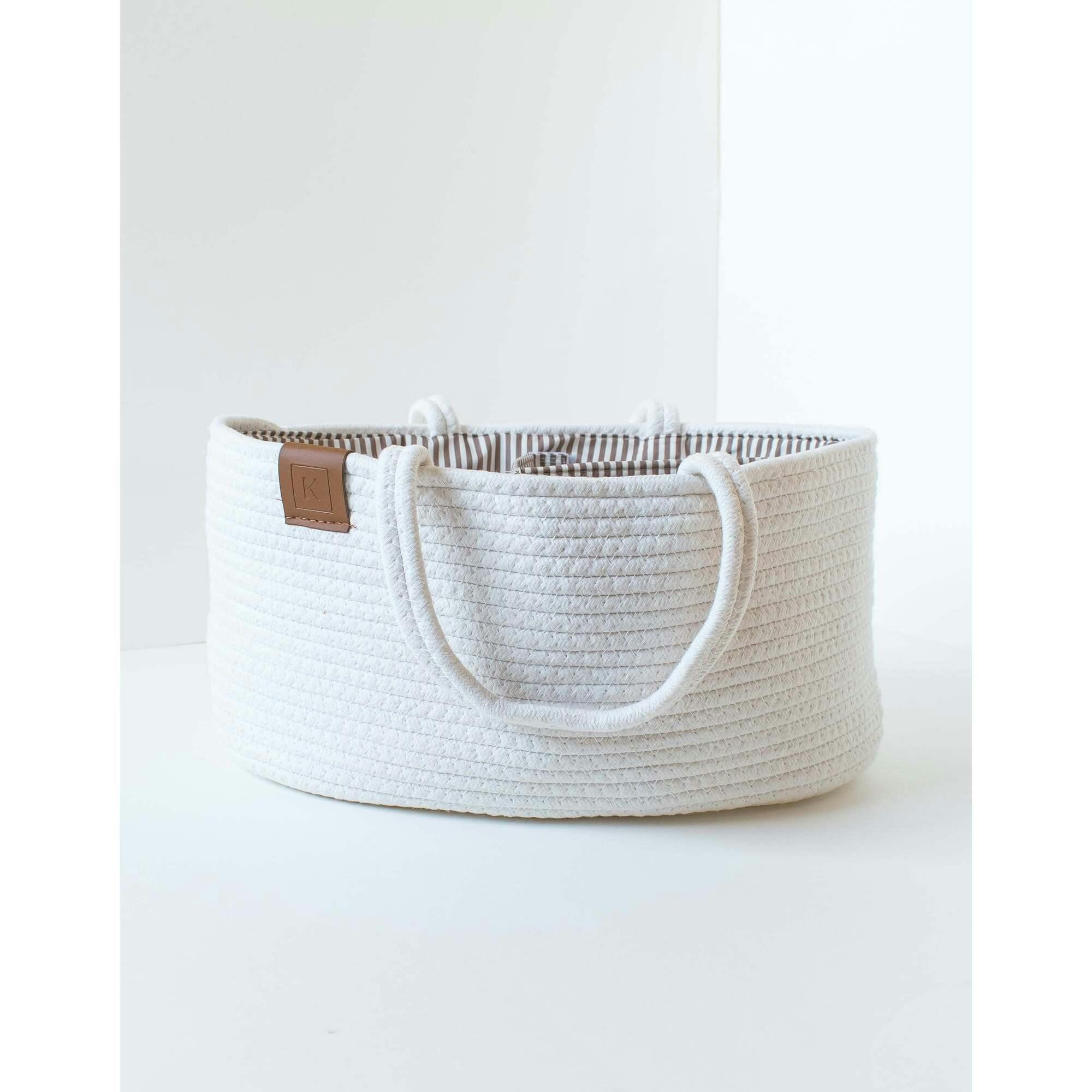 Diaper Caddy Truffle Stripe