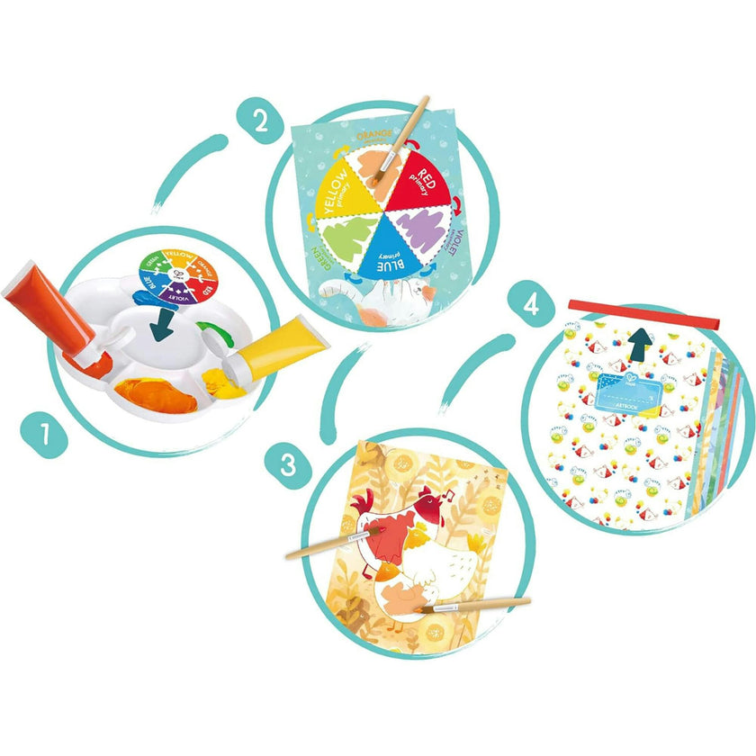 Hape: Color Mix Painting - 24pcs