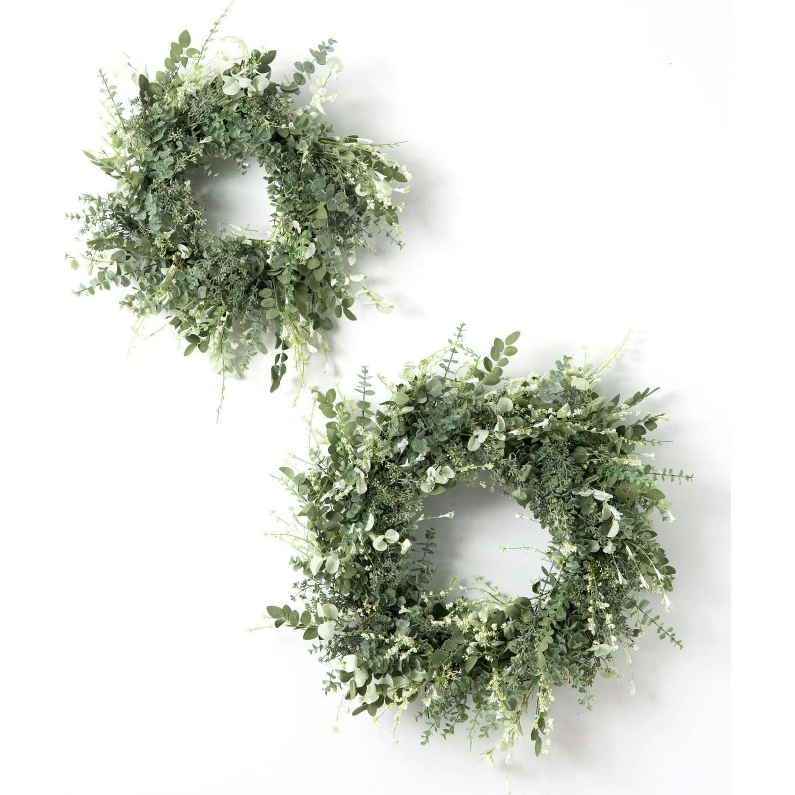 Mixed Eucalyptus, Green Ruscus Greenery All Seasons Wreath