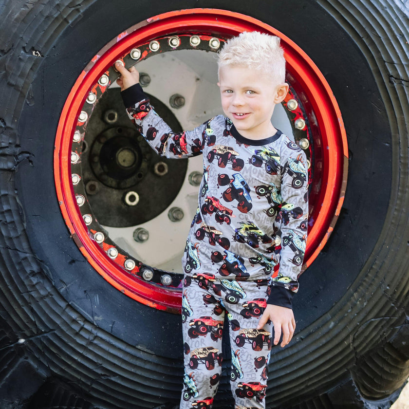 Monster Jams 2 Piece Pajama Set