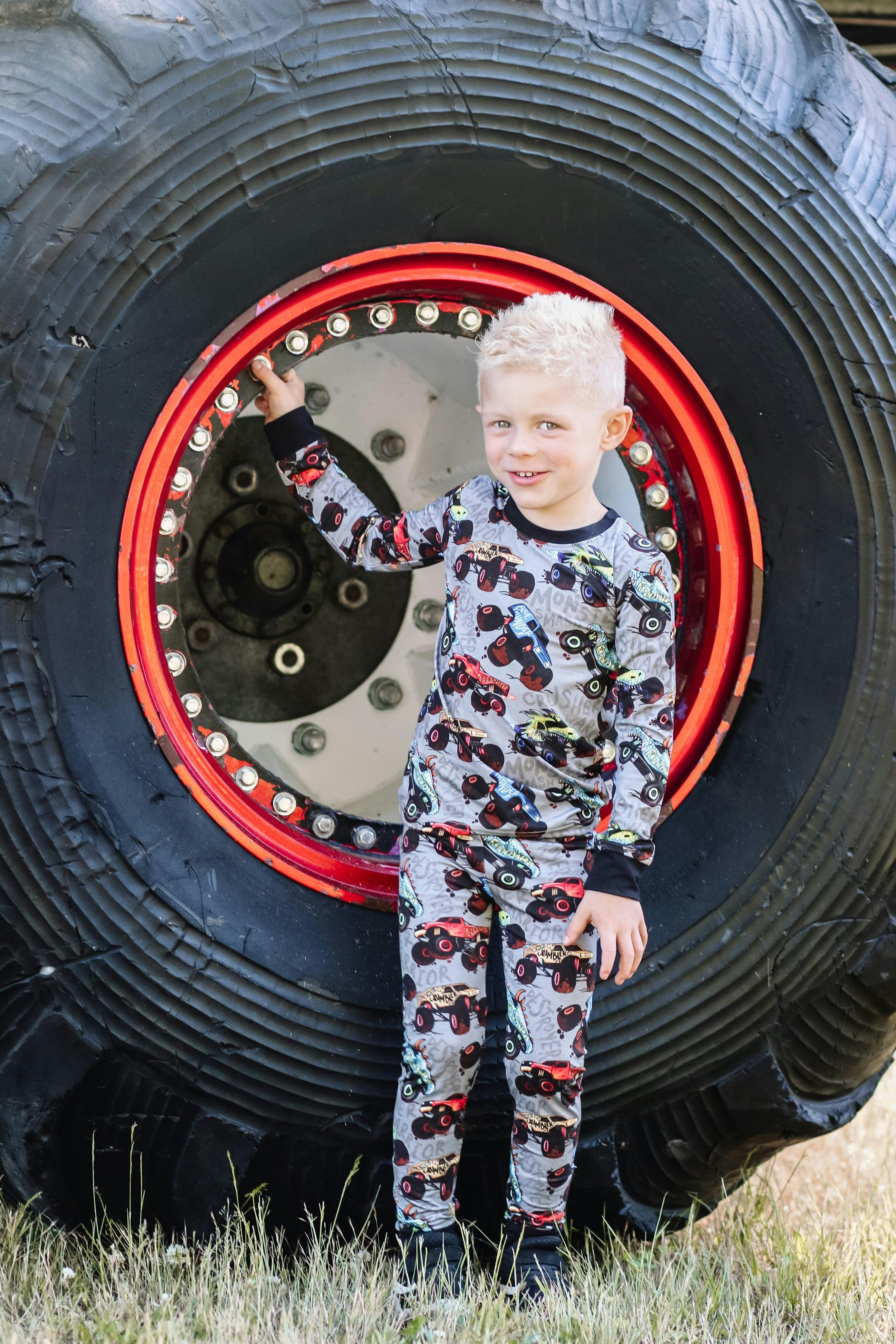 Monster Jams 2 Piece Pajama Set