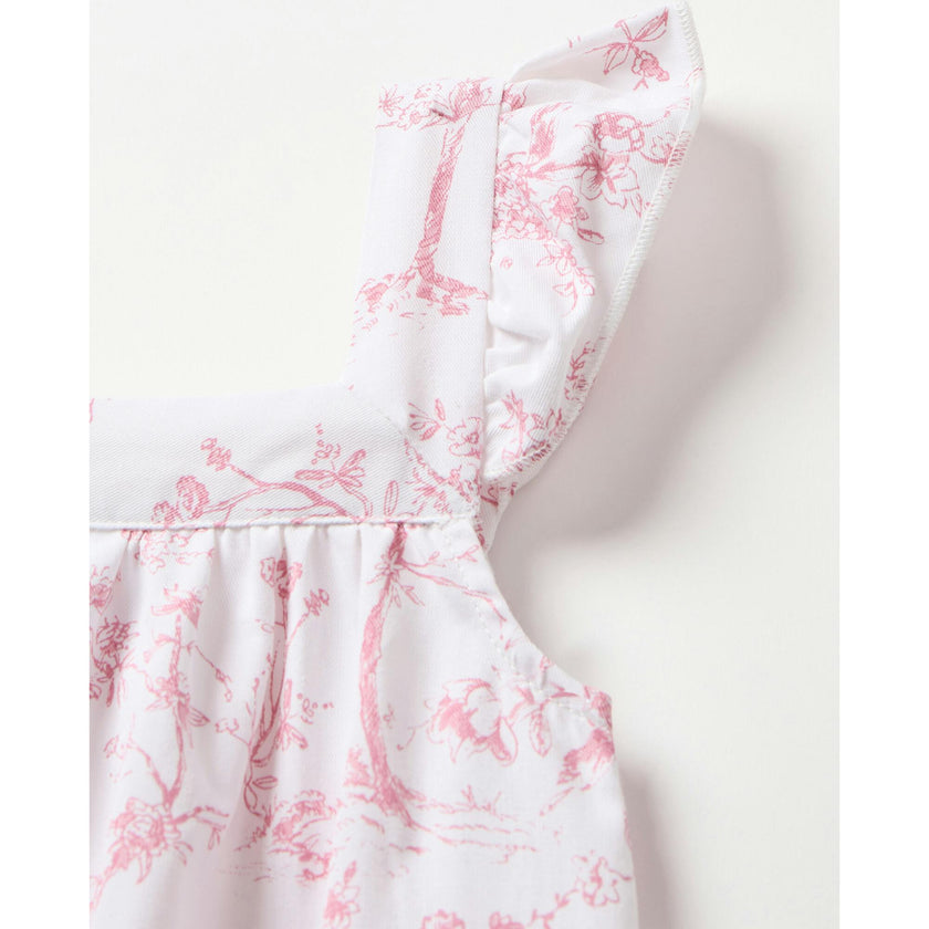 Girl's Twill Clara Nightgown in Pink Timeless Toile