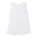 White Sleeveless Modal Shortie