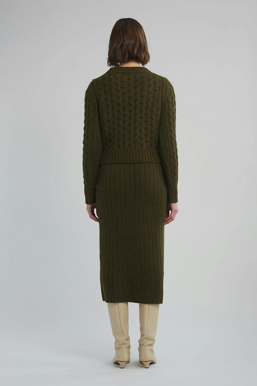 AMARA SWEATER | DARK OLIVE