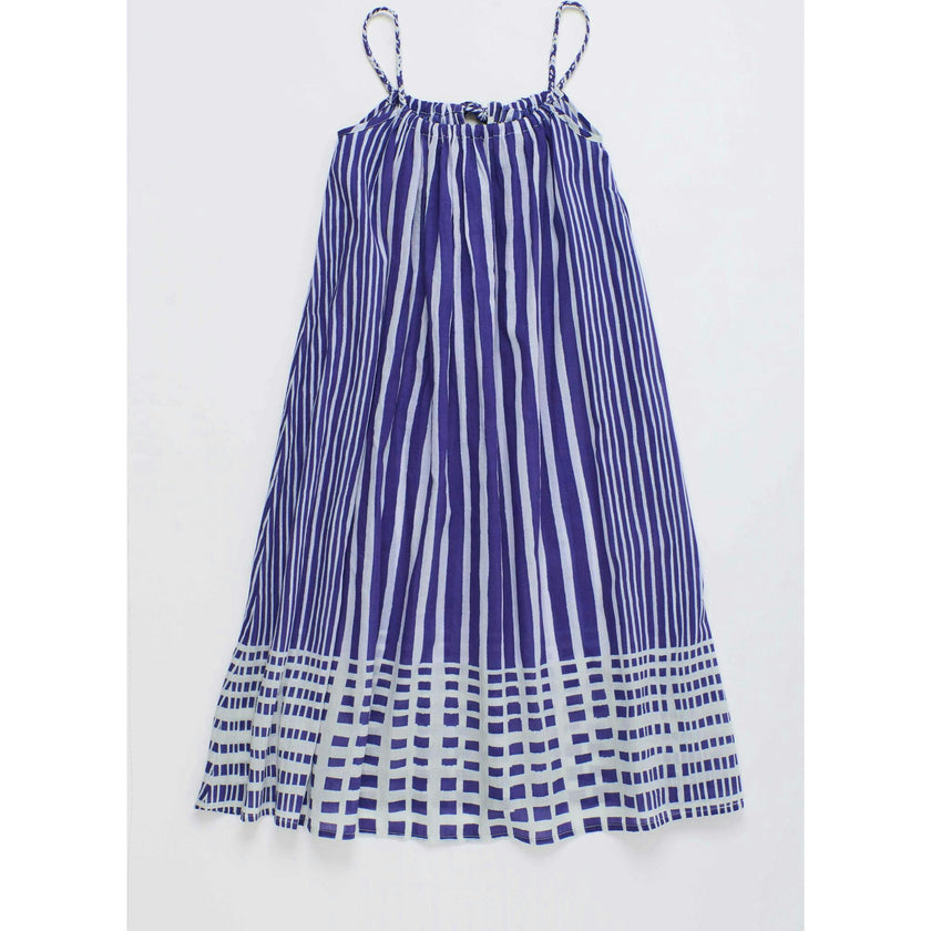 BALI STRIPED DRESS BLUE & WHITE