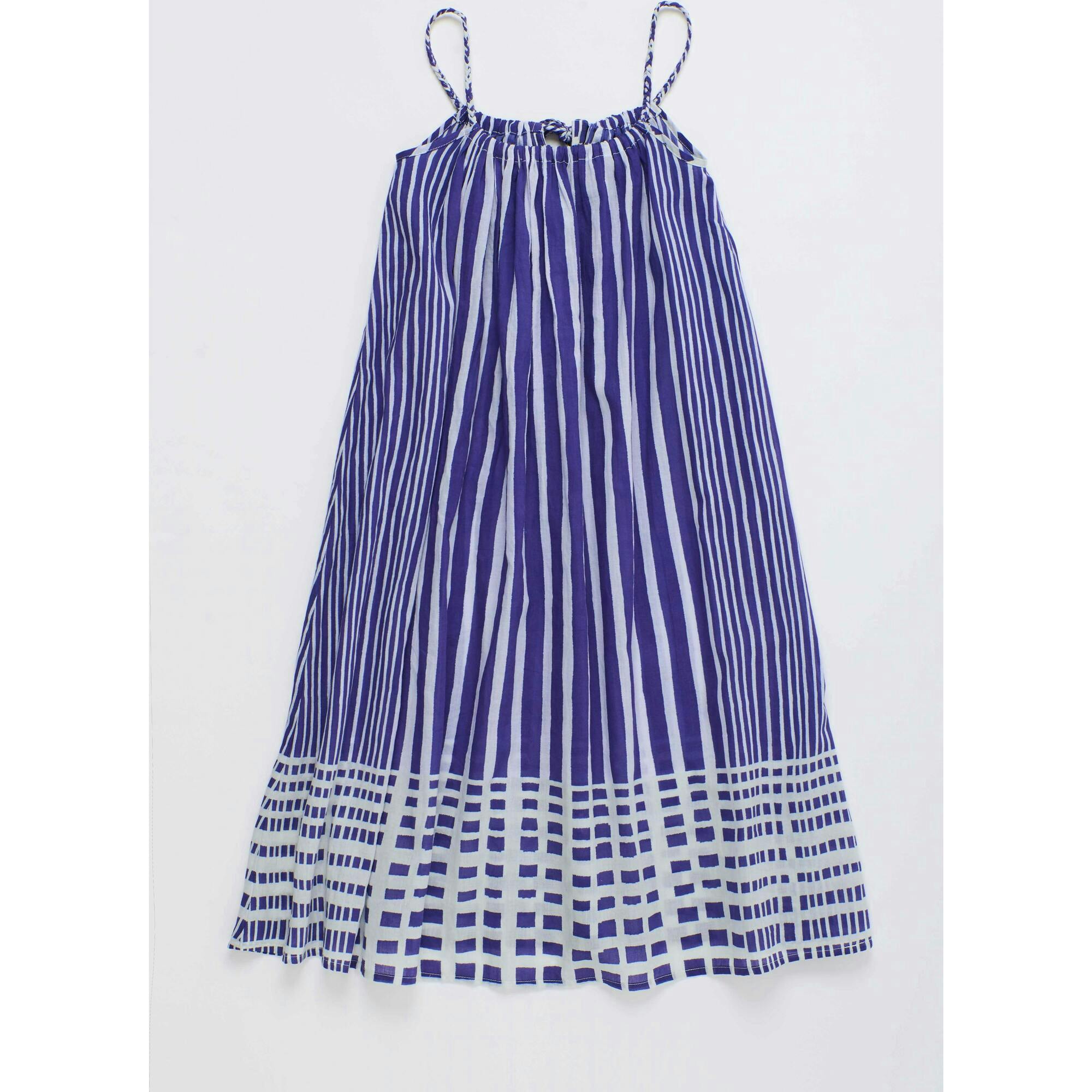 BALI STRIPED DRESS BLUE & WHITE