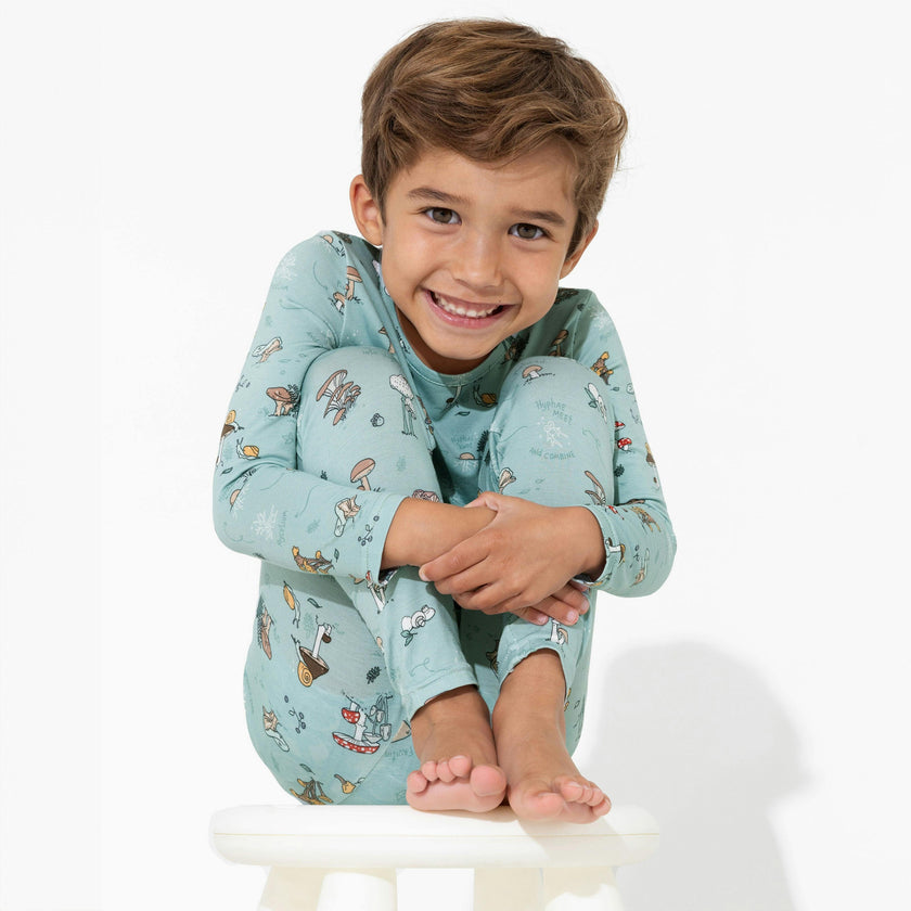 Mushroom Cycle Bamboo Kids Pajamas