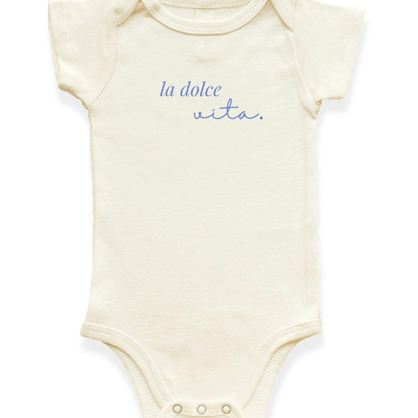 La Dolce Vita Organic Cotton Baby Bodysuit