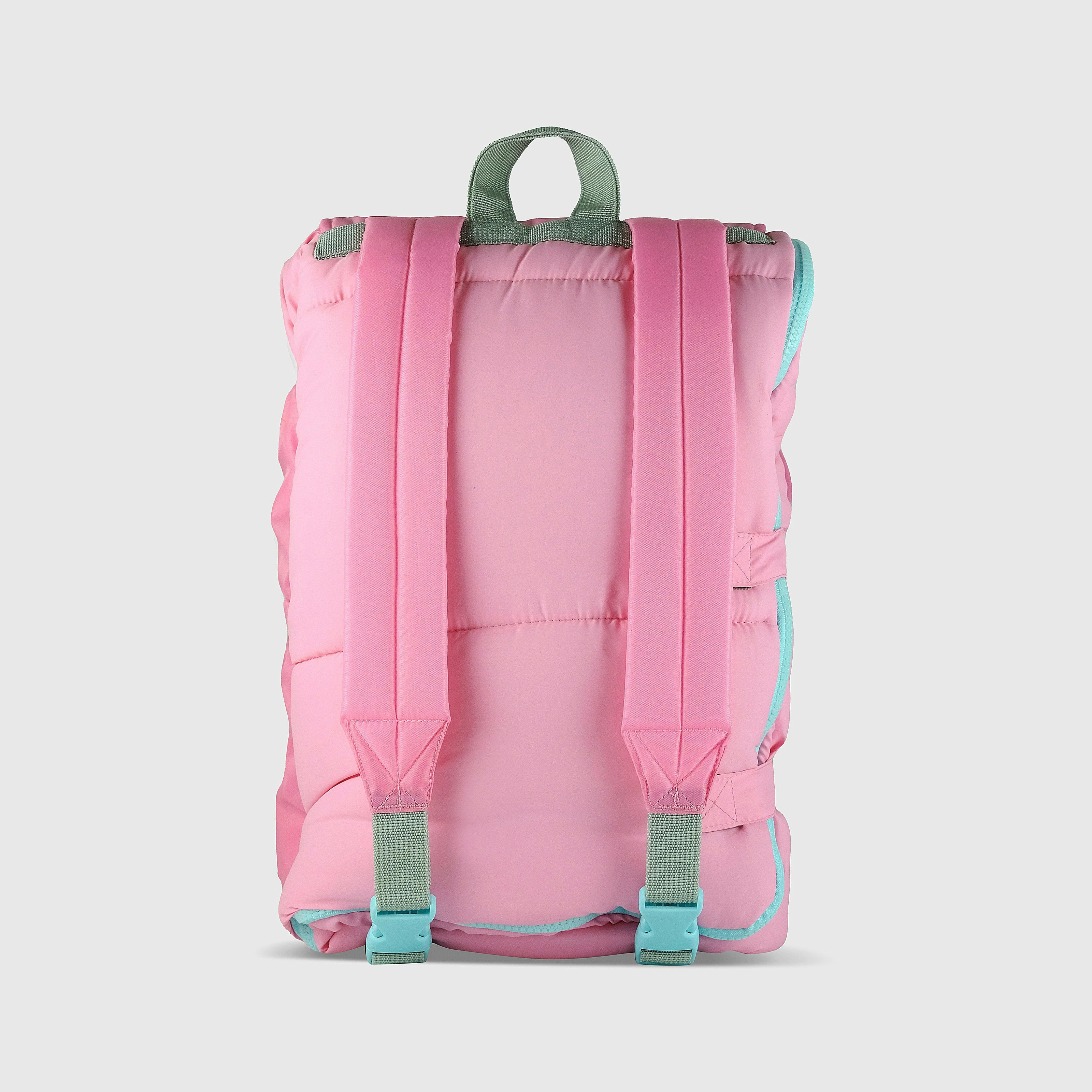 Sleep-N-Pack: Packable Sleeping Bag, Little Kid 3-6 yrs - Cosmos Pink/Glow-In-The-Dark Hearts
