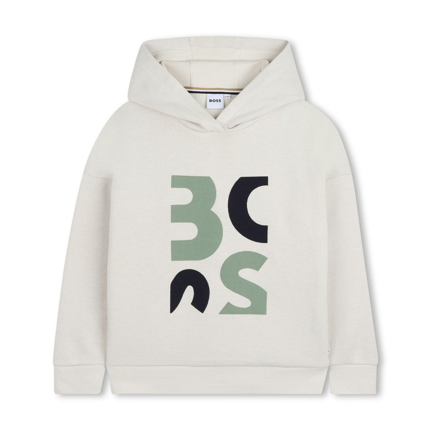 Light Beige Graphic Hoodie