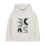 Light Beige Graphic Hoodie