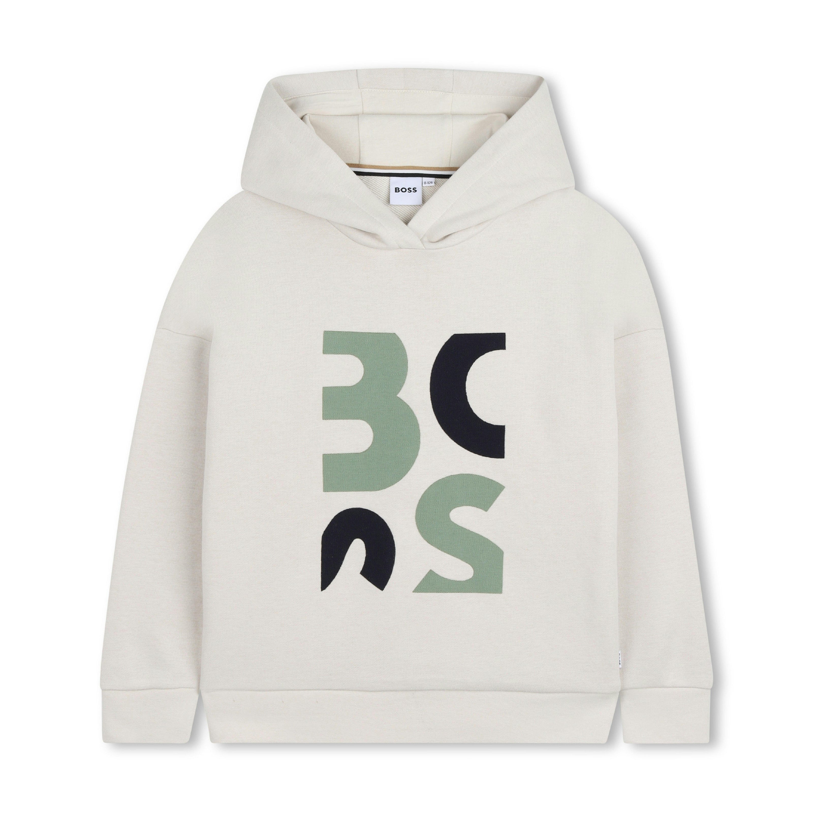 Light Beige Graphic Hoodie