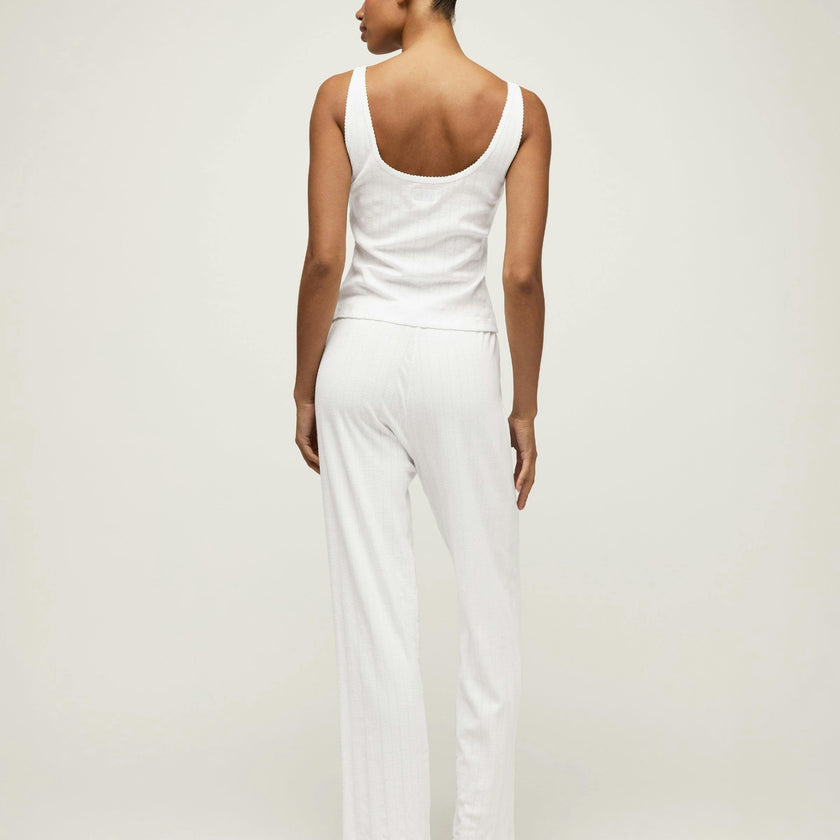 Women's Pointelle Pant in White