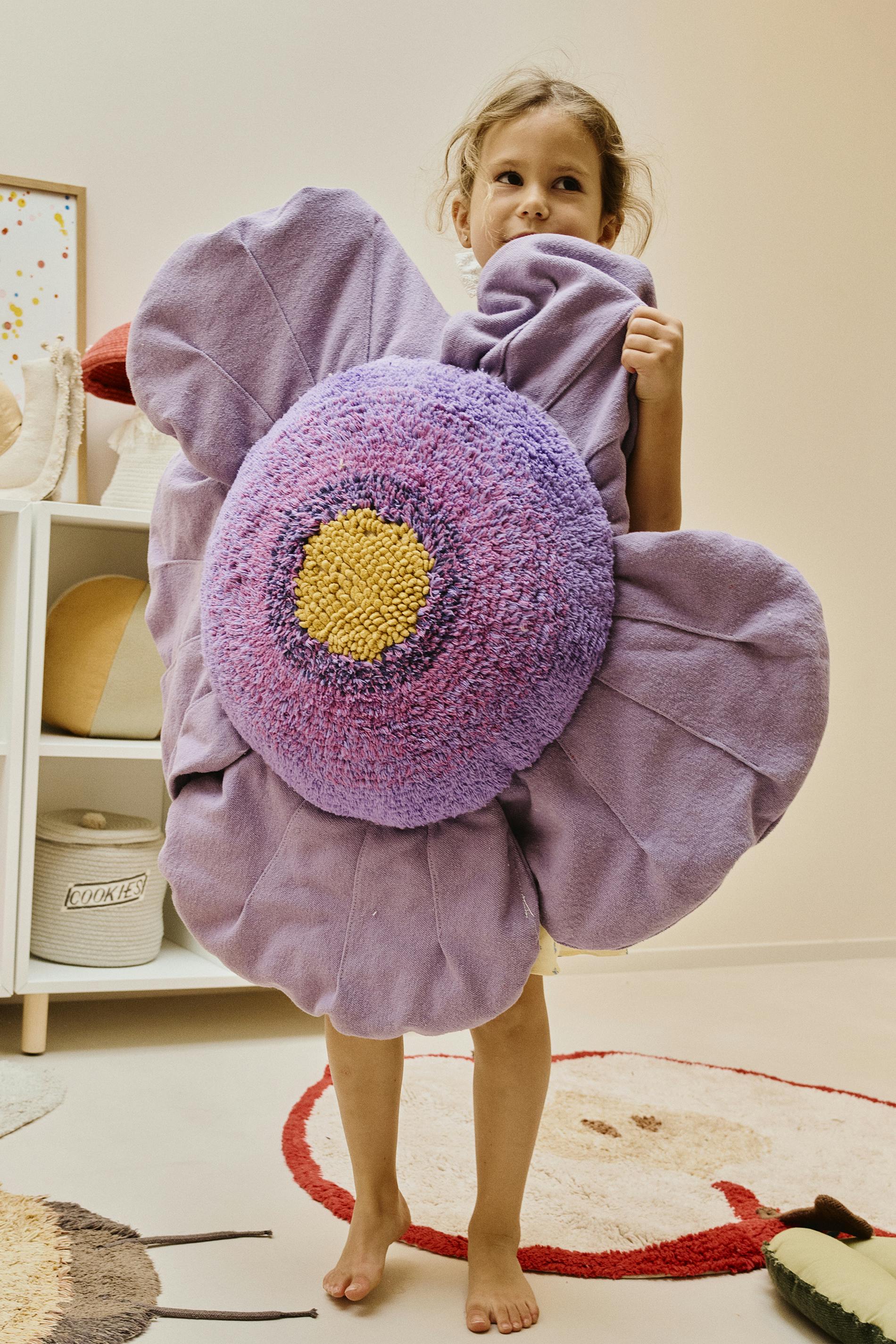 Floor Cushion Red Poppy