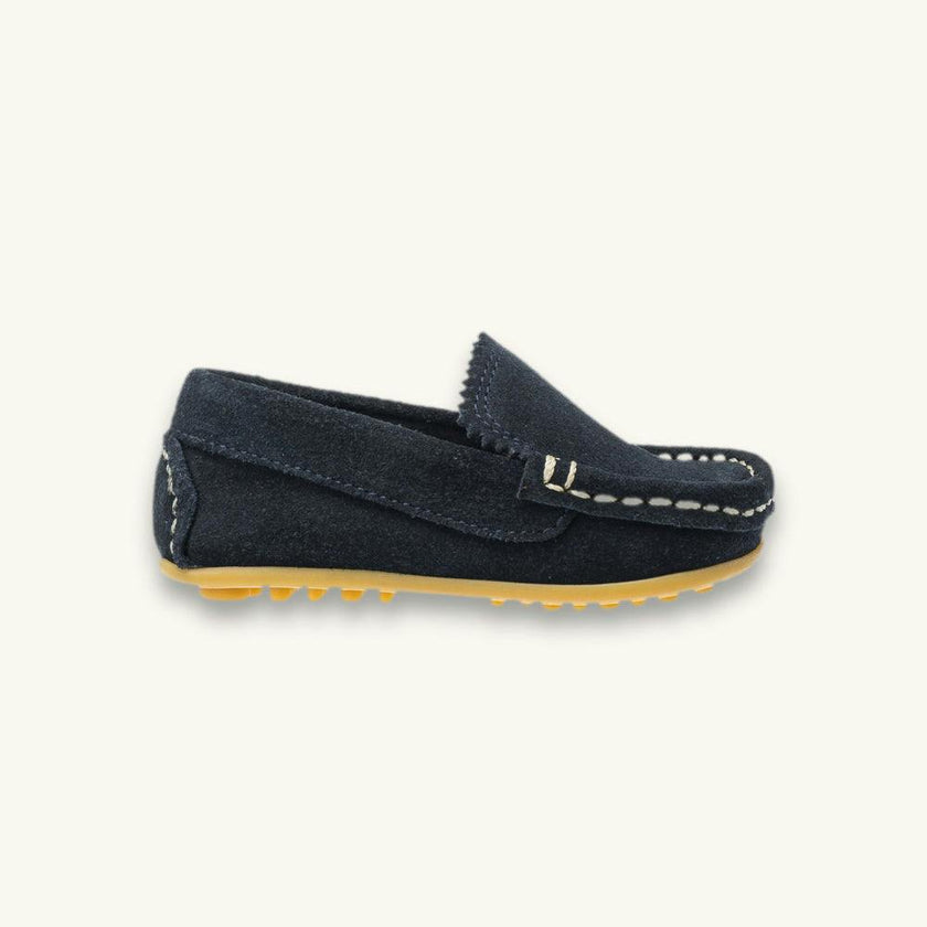 Toddler Antton Driver Moccasin | Blue Suede