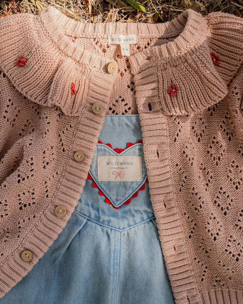 Thea Cardigan in Dusty Bloom