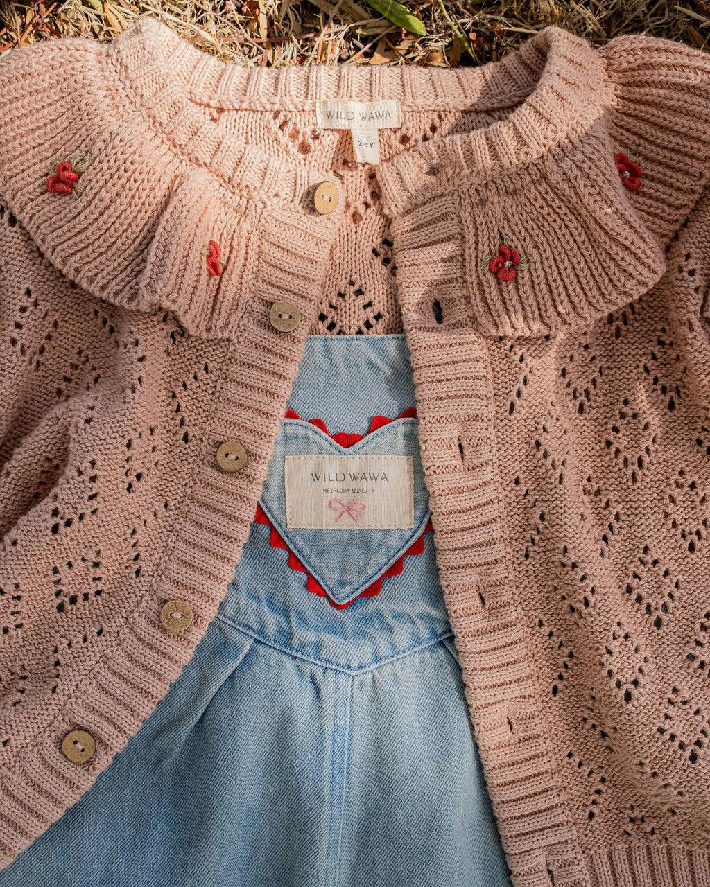 Thea Cardigan in Dusty Bloom