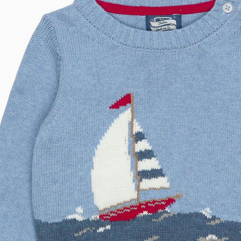 Baby Sailboat Sweater