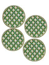 Set of 4 Handwoven Lido Verde Chargers