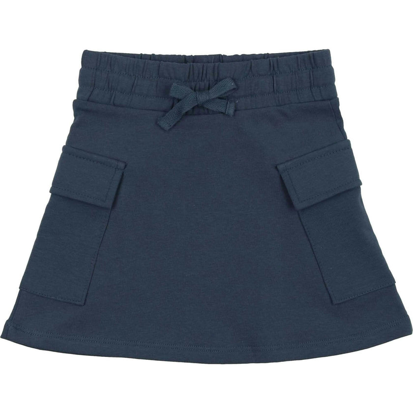 Rugby Stripe Pocket A-Line Short Skirt