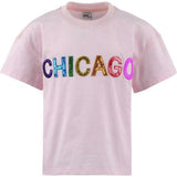 Women's Sequin Chicago T-shirt Black