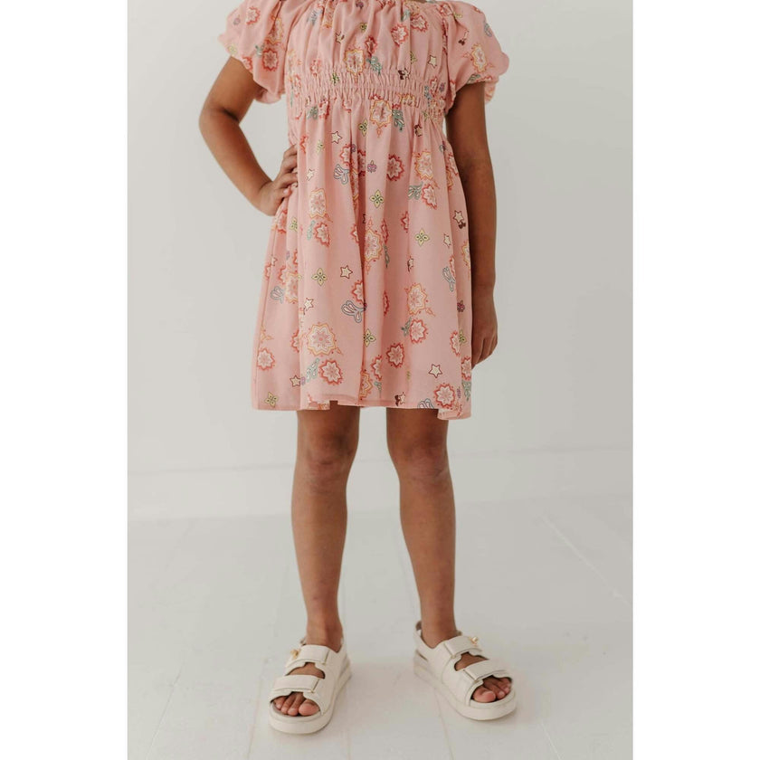 Peasant Bubble Sleeve Dress