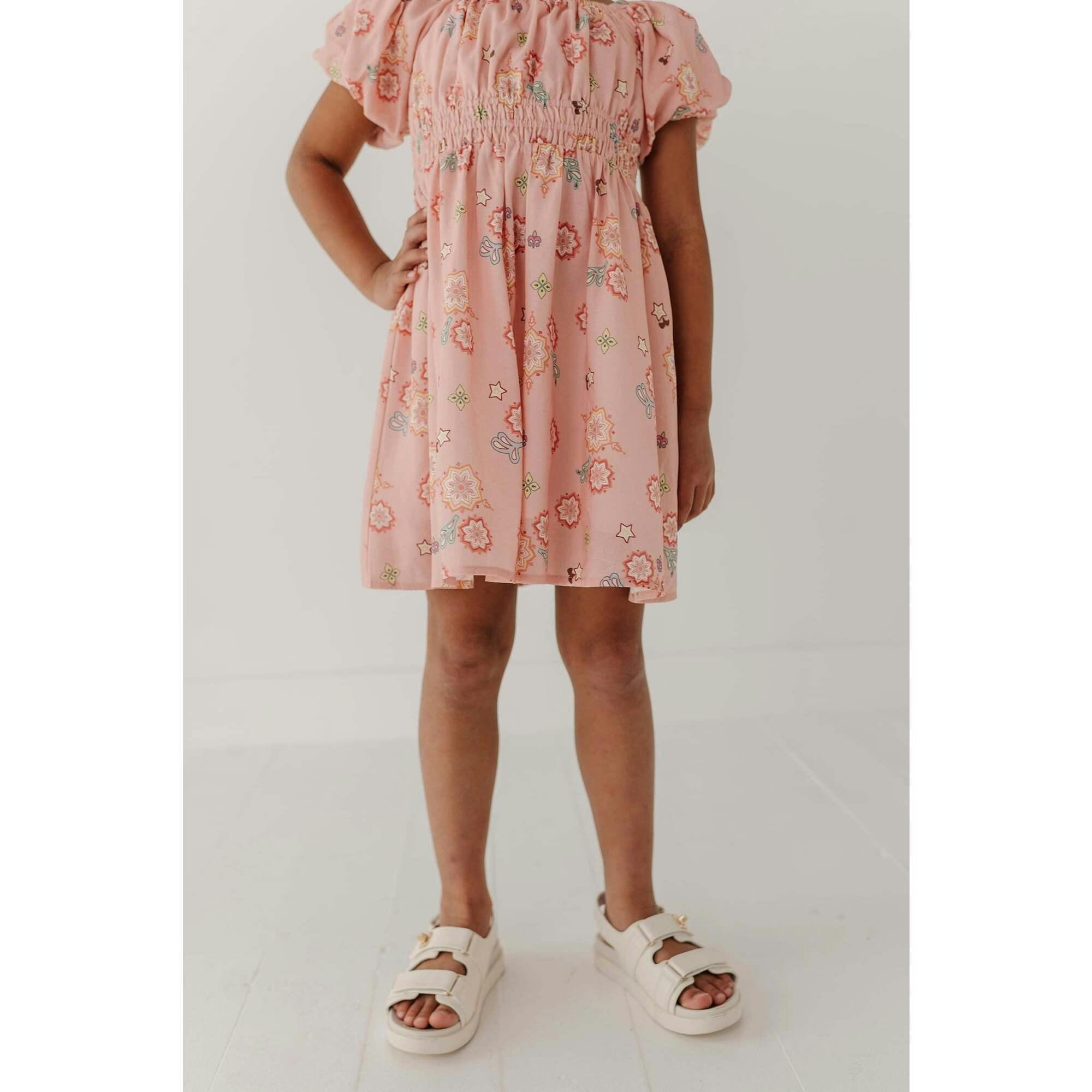 Peasant Bubble Sleeve Dress