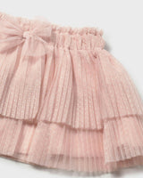 Pink Baby Pleated Tulle Skirt