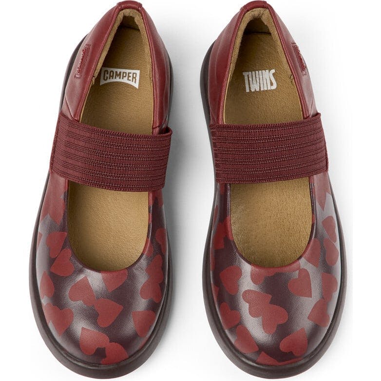 Duet Twins Printed Leather Mary Jane Shoes