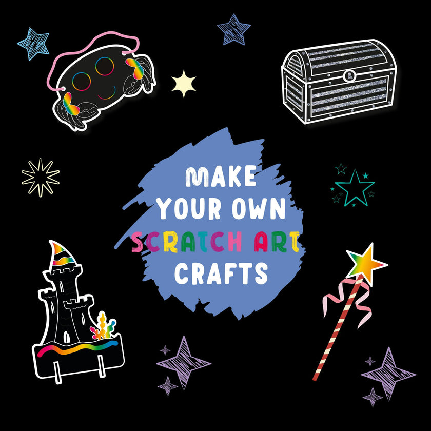 Scratch & Glitter Activity Book: Mermaids & Fairies