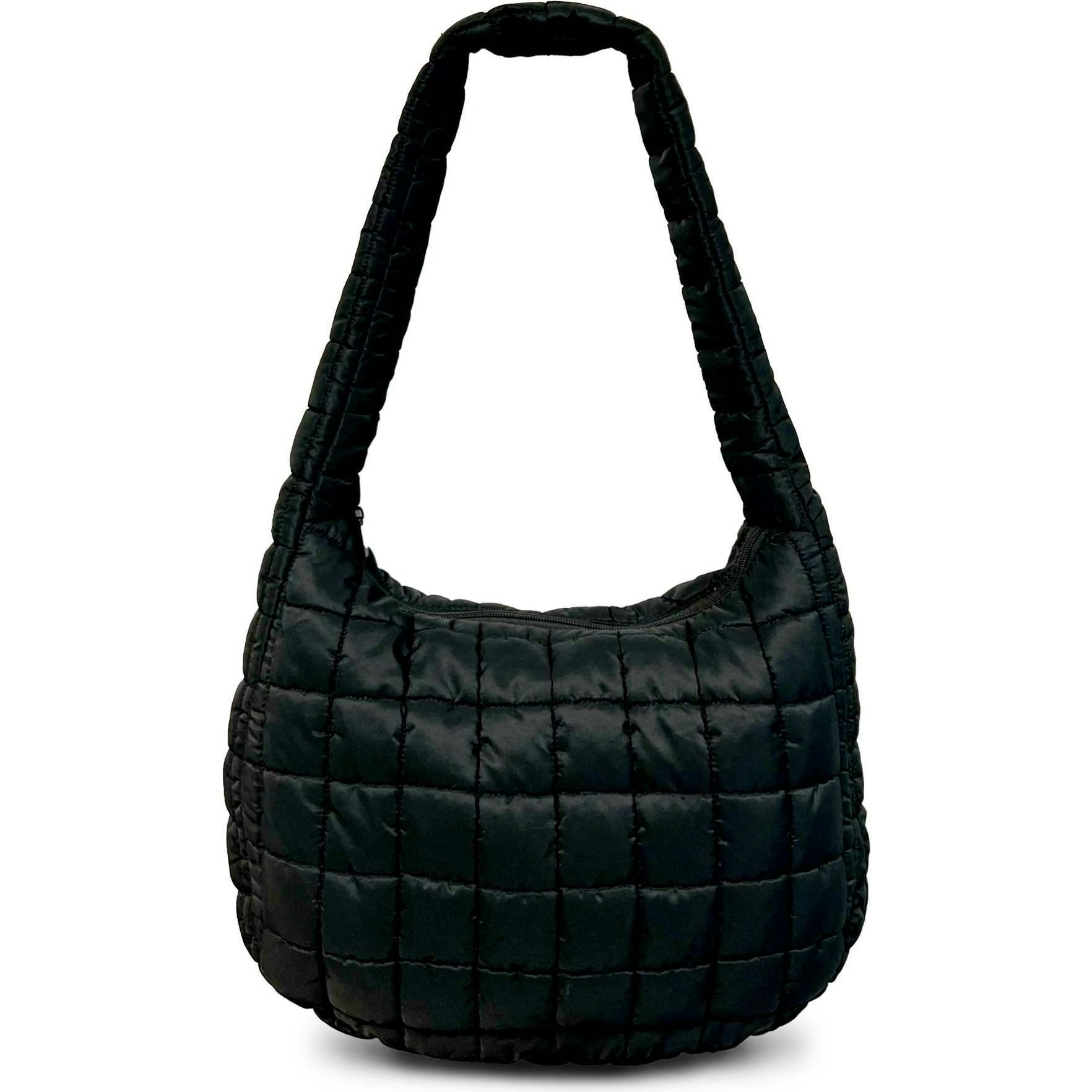 Cloud 9 Puffer Crossbody Bag - Black