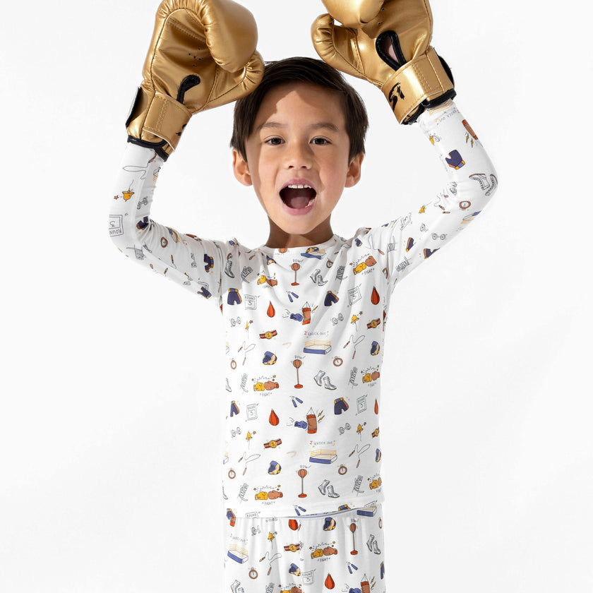 Boxing Bamboo Kids Pajamas