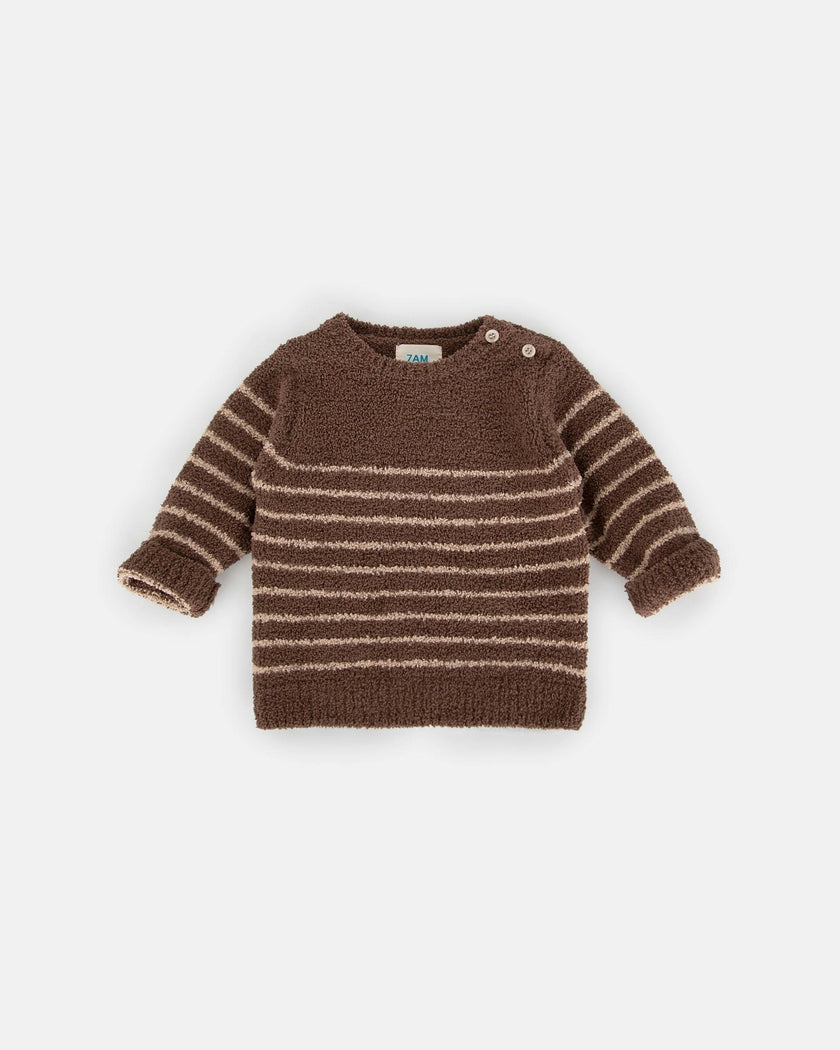 Long Sleeve Top Striped - Fuzzy