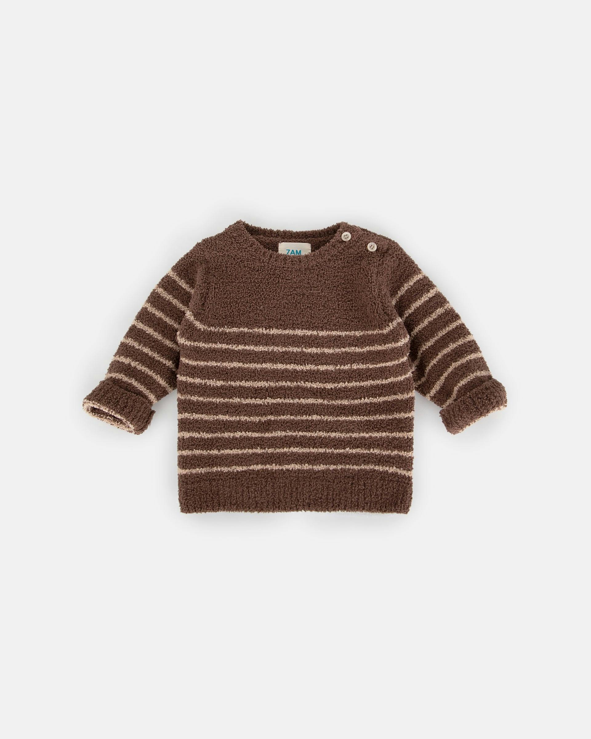Long Sleeve Top Striped - Fuzzy