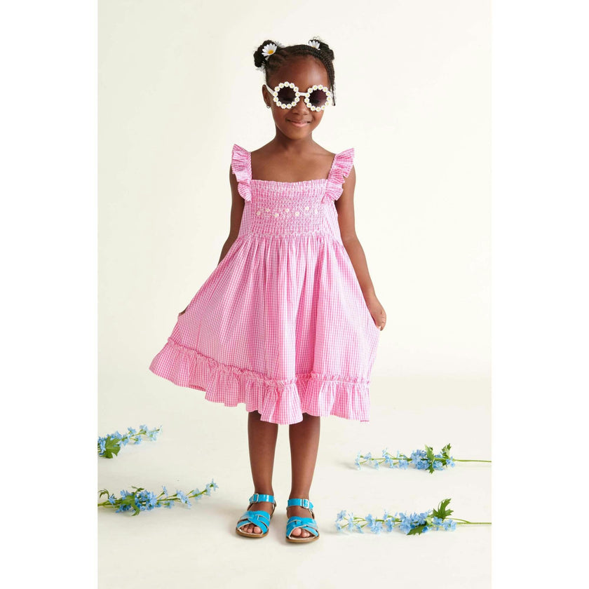 Hand-Smocked Girls Sundress Lucy