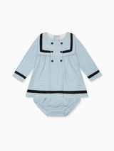Dusty Blue Lucinda Baby Girl Set