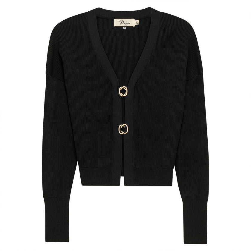 Cropped Knit Cardigan
