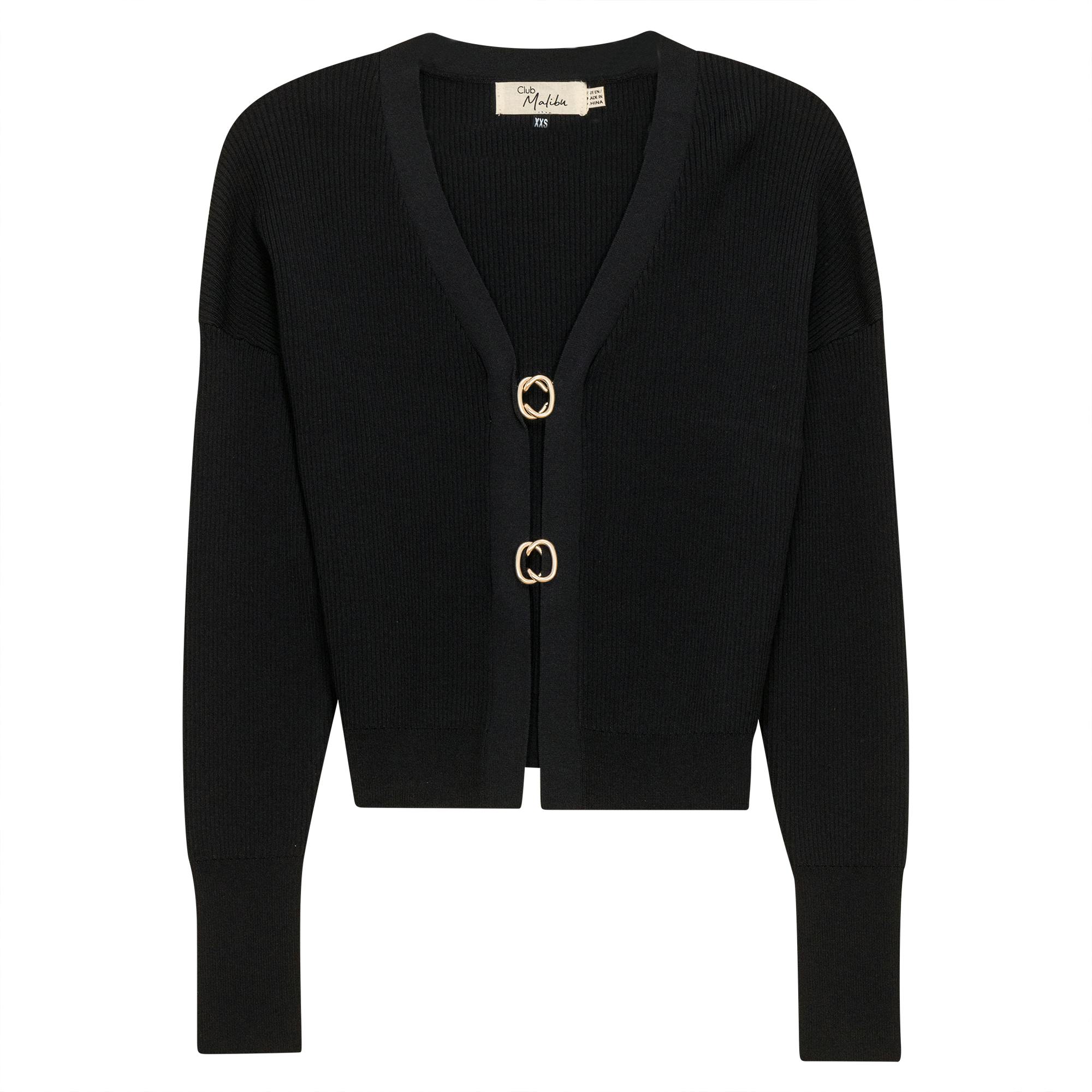 Cropped Knit Cardigan