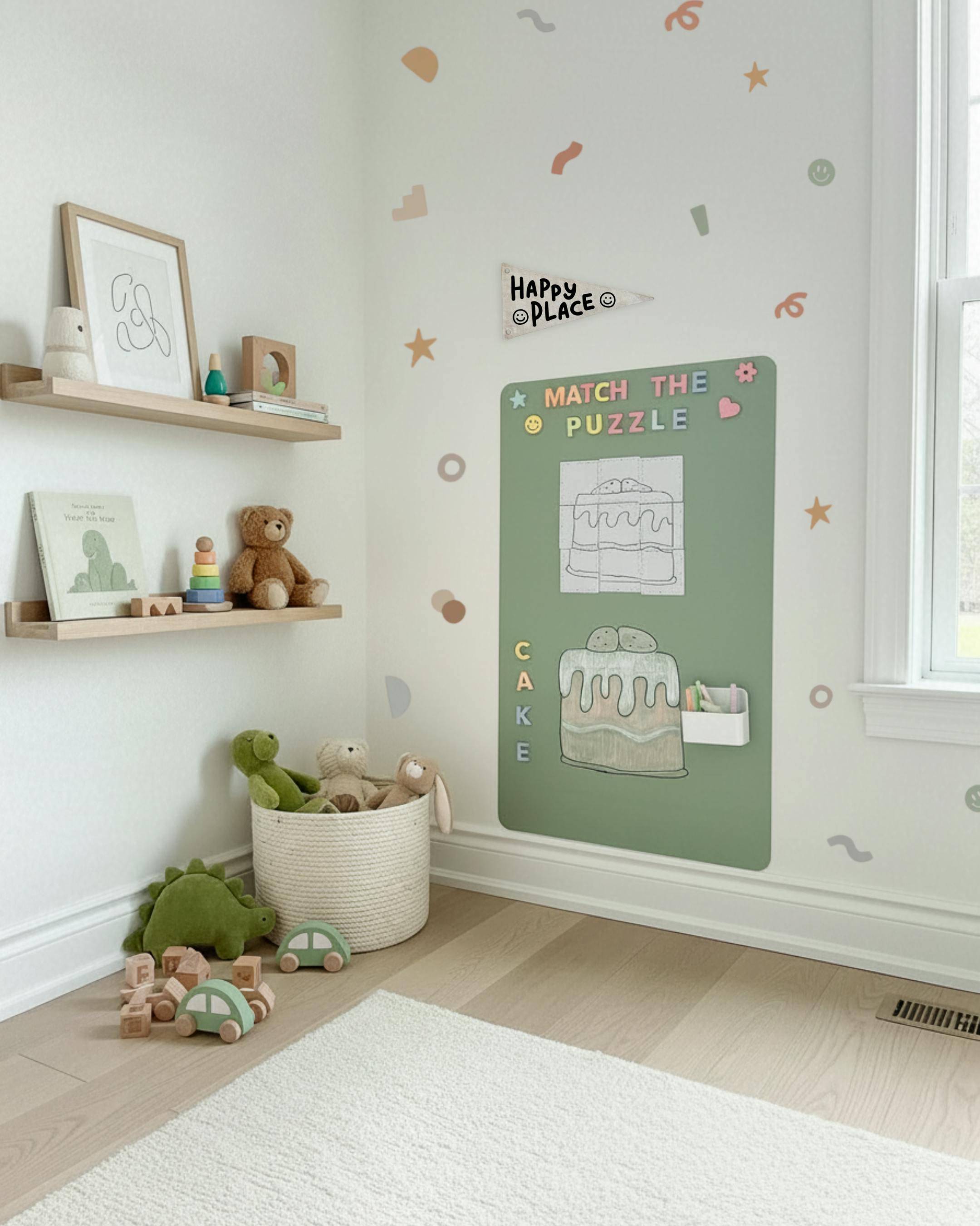 Magic Playwall - Rectangle Magnetic Wall Decal for Kids