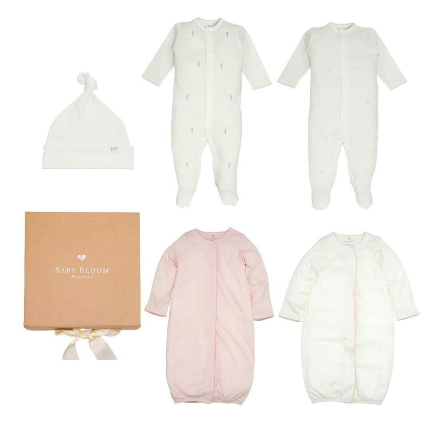 Organic Preemie Gift Set Girl Floral