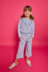 Aspen Tee - Blue Sparkle Stripe