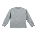 Gray Long-Sleeve Polo Shirt