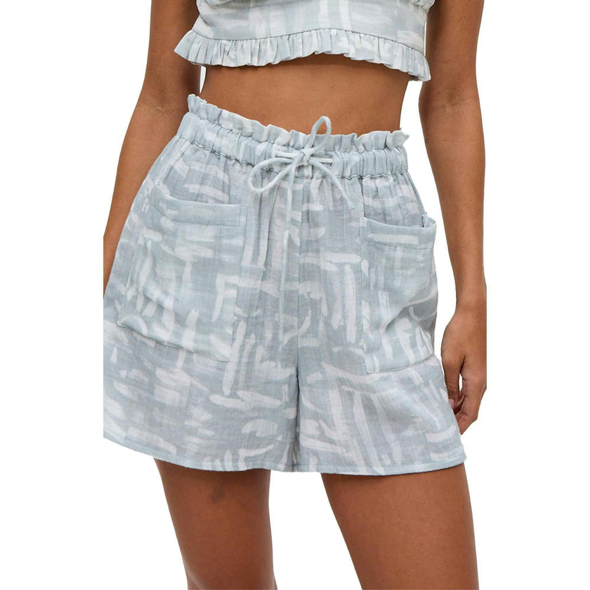 Sammie Paperbag Waist Warhol Print Shorts