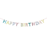 Mixed Glitter Happy Birthday Garland