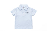 Custom Embroidered Striped Cotton Polo Shirt