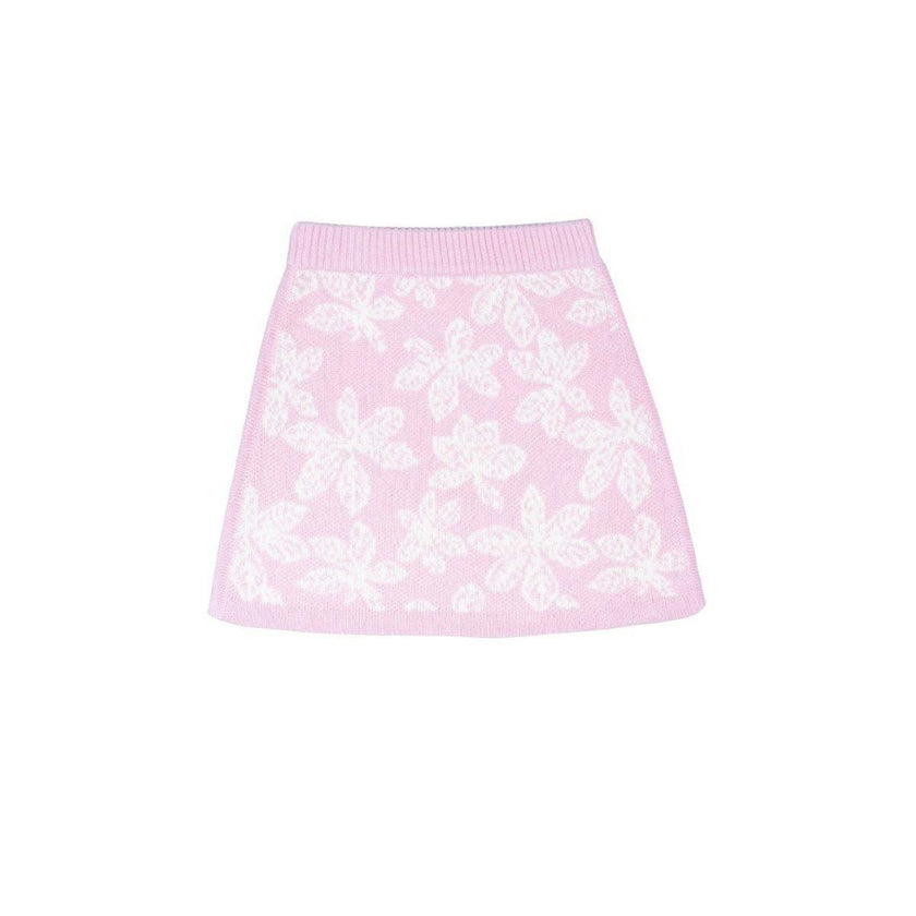 Chestnut Leaves Pencil Skirt | Bubble Gum