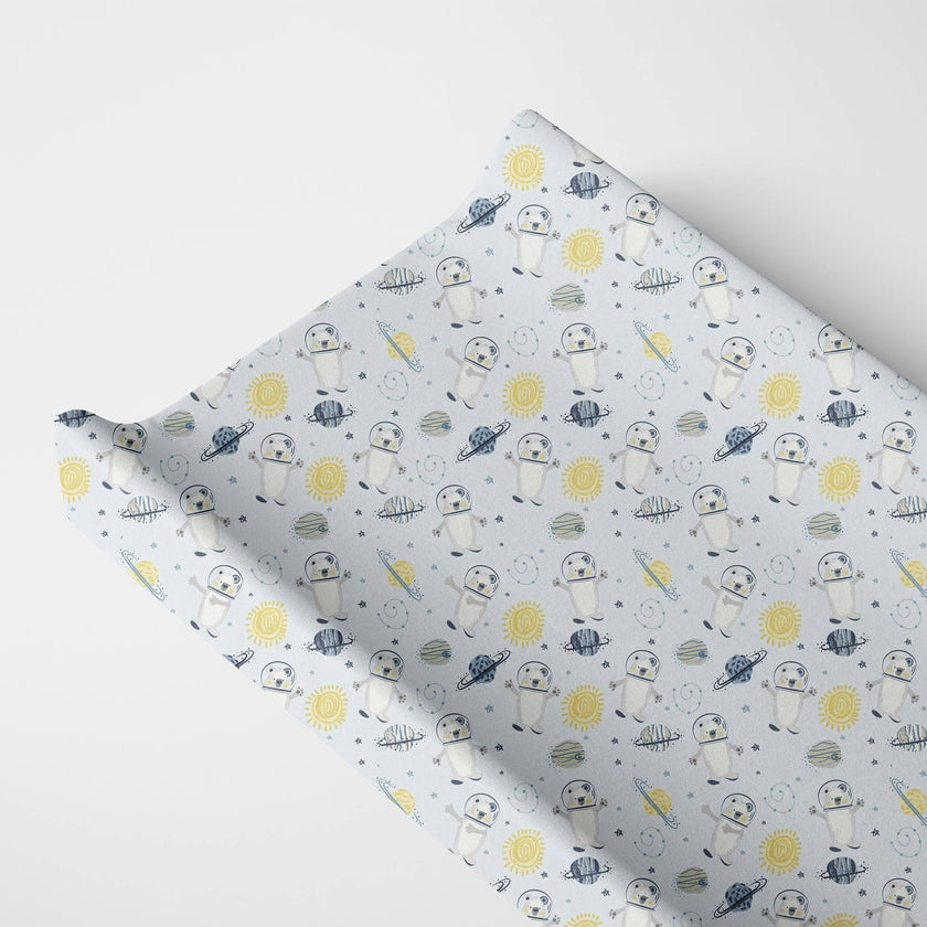 Print Organic Changing Pad Cover