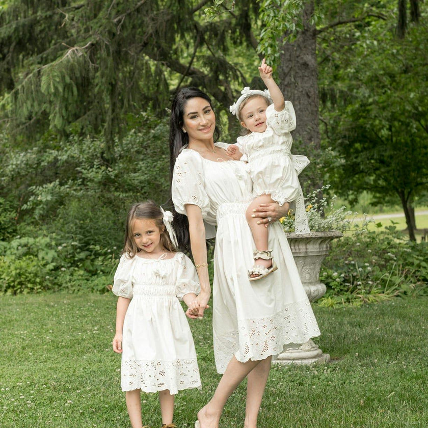 Blanca White Cotton Romper