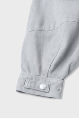 Organic Cotton Denim Balloon Overshirt